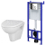Cersanit Set SLIM&SILENT modul jadrofix(DuofixŠpeciál)+WC závesné PARVACleanOn+WC sed SC