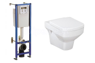 Cersanit K97-310 TARGET Set duofix+WC závesné PURE+sedátko PURE EasyOff, duroplast