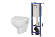 Cersanit K97-313 TARGET Set duofix +WC závesné PARVA+sedátko SoftClose duroplast