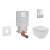 Grohe SET Kombifix 38643 001+WCzávesné Ideal Stand.TESI Rimless +sedSC +ScateCosmo Chróm