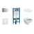 Geberit SET Duofix 111.300.00.5 +WCzávesné Id.Standard QUARZO +sedSC +Sigma01 ChrómLesk