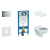 Geberit SET Duofix 111.300.00.5 +WCzávesné Id.Stand. QUARZO+sed.termopl +Sigma01 ChrómLesk