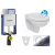 Geberit SET Kombifix 110.302.00.5 +WCzávesné Id.Standard QUARZO+sedátSC +Sigma01 ChrLesk