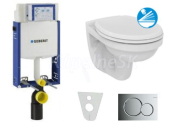 Geberit SET Kombifix 110.302.00.5 +WCzávesné Id.Standard QUARZO+sedátSC +Sigma01 ChrMat