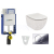 Geberit SET Kombifix 110.302.00.5 +WCzávesné Id.Standard TESI +sedátko +Sigma01 ChrLesk