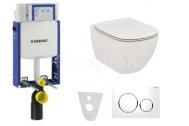 Geberit SET Kombifix 110.302.00.5 +WCzávesné Id.Standard TESI +sedátko +Sigma20 Biela/Chr