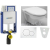 Geberit SET Kombifix 110.302.00.5 +WCzávesné Jika ZETA+sedátko Termopl+Sigma01 Biela
