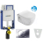 Geberit SET Kombifix 110.302.00.5 +WCzávesné Sapho BRILLA Rimless +sedSC+Sigma01 ChrómLesk