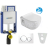 Geberit SET Kombifix 110.302.00.5 +WCzávesné Sapho BRILLA Rimless +sedSC+Sigma20 Biela/Chr