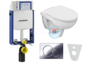 Geberit SET Kombifix 110.302.00.5 +WCzávesné Cer.ARTECO Rimless+sedDurop+Sigma01 ChrómLesk