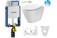 Geberit SET Kombifix 110.302.00.5 +WCzávesné Cersanit CITY OVAL CleanOn+sedSC+SigmaBielChr