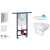 Grohe SET Jadrofix 38588001 +WCzávesné BAU CERAMIC Rimless +sedátSC +ArenaCosmo Chróm