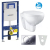 Geberit SET Duofix 111.300.00.5 +WCzávesné BAU CERAMIC Rimless +sedSC+ Sigma01 ChrómLesk