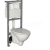 Cersanit TS501-010 LINK Set duofix+WC závesné MITO RED+sedátko polyprop+Tlačidlo Biela
