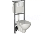 Cersanit TS501-010 LINK Set duofix+WC závesné MITO RED+sedátko polyprop+Tlačidlo Biela