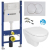 Geberit SET Duofix BasicDELTA 111.153.00.1+WCzávesné Jika LYRA PLUS+WC sedSC+Delta20 Biela