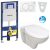 Geberit SET Duofix 111.300.00.5 +WCzávesné Sapho TAURUS+sedSC+ Sigma01 Biela