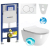 Geberit SET Duofix 111.300.00.5 +WCzávesné Sapho PURA Swirlflush+sedSC+ Sigma01 Biela