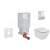 Grohe SET Kombifix 38643001 +WCzávesné Ideal Stand.TESI AQUABLADE+sedátko+ScateCosmo Chróm