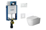 Geberit SET Kombifix 110.302.00.5 +WCzávesné Duravit ME by Starck Riml+sedSC+Sigma01 Biele