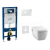 Geberit SET Duofix 111.300.00.5 +WCzávesné Tece One sprchov.Rimless+sedSC+Sigma01 Biele