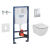 Grohe SET Duofix 38528001 +WCzávesné Ideal Stand.TESI Aquablade +sedSC +ScateCosmo Chróm