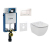 Geberit SET Kombifix 110.302.00.5 +WCzávesné Id.Stand.TESI Rimless+sedSC+Sigma30 Biele/Chr