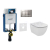 Geberit SET Kombifix 110.302.00.5 +WCzávesné Id.Stand.TESI Rimless+sedSC+Sigma30 ChrM/Chr