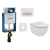 Geberit SET Kombifix 110.302.00.5 +WCzávesné Id.Stand.TESI Rimless+sedSC+Sigma50 Biele