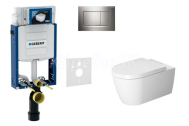 Geberit SET Kombifix 110.302.00.5 +WCzávesné Duravit MEbyStarck Rim+sedSC+Sigma30 ChrL/Chr