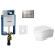 Geberit SET Kombifix 110.302.00.5 +WCzávesné Duravit MEbyStarck Rim+sedSC+Sigma30 ChrM/Chr