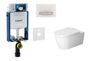 Geberit SET Kombifix 110.302.00.5 +WCzávesné Duravit MEbyStarck Rim+sedSC+Sigma50 Biele