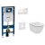 Geberit SET Duofix 111.300.00.5 +WCzávesné Id.Standard TESI +sedátko +Sigma30 Biele/Chróm