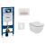 Geberit SET Duofix 111.300.00.5 +WCzávesné Id.Stand. TESI Rimless+sedSC +Sigma50 Biele