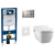 Geberit SET Duofix 111.300.00.5 +WCzávesné Tece One sprchov.Rimless+sedSC+Sigma30 ChrM/Chr