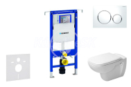 Geberit Set Jadrofix 111.355.00.5+záv.WC Duravit D-Code+sed.SC+tlač.Sigma20 Biela/leskChr