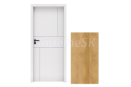 INVADO SET Rámové dvere DECORATO 10 plné fólia, Dub Európsky B639 + zárubeň