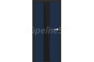 ERKADO SET Doskové dvere BALDUR 3 presklené, CPL Laminát Námornícka Modrá ST+ zárubeň