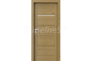 PORTA Doors SET Rámové dvere VERTE HOME G.1 so sklom, 3D fólia Dub prírodný + zárubeň