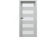 PORTA Doors SET Rámové dvere VERTE HOME C.5 so sklom, fólia Sivá + zárubeň