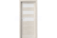 PORTA Doors SET Rámové dvere VERTE HOME C.3 so sklom, fólia Dub Škandinávsky + zárubeň