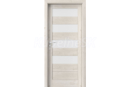 PORTA Doors SET Rámové dvere VERTE HOME C.4 so sklom, fólia Dub Škandinávsky + zárubeň