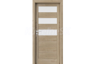PORTA Doors SET Rámové dvere VERTE HOME C.3 so sklom, fólia Dub klasický + zárubeň