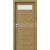 PORTA Doors SET Rámové dvere VERTE HOME C.1 so sklom, fólia Dub prírodný + zárubeň