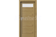 PORTA Doors SET Rámové dvere VERTE HOME C.1 so sklom, fólia Dub prírodný + zárubeň