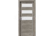 PORTA Doors SET Rámové dvere VERTE HOME C.3 so sklom, fólia Dub sibírsky + zárubeň