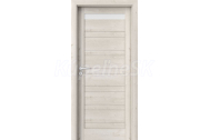 PORTA Doors SET Rámové dvere VERTE HOME D.1 so sklom, fólia Dub škandinávsky + zárubeň