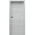 PORTA Doors SET Rámové dvere VERTE HOME H.0 plné, fólia Sivá + zárubeň