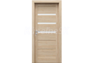 PORTA Doors SET Rámové dvere VERTE HOME H.3 so sklom, fólia Buk škandinávsky + zárubeň