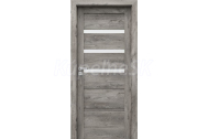 PORTA Doors SET Rámové dvere VERTE HOME H.3 so sklom, fólia Dub sibírsky + zárubeň
